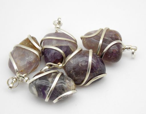 Amethyst Wire Wrapped Pendants - Soul Sparks