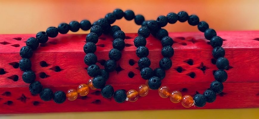 Assorted Lava Rock Gemstone Bracelets - Soul Sparks