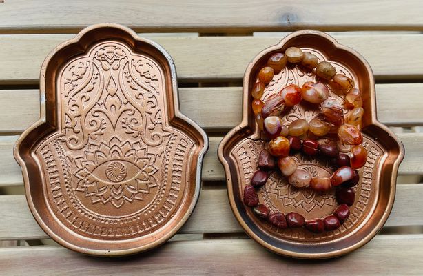 Hamsa Hand Display Plates - Soul Sparks