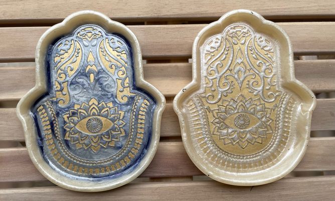 Hamsa Hand Display Plates - Soul Sparks
