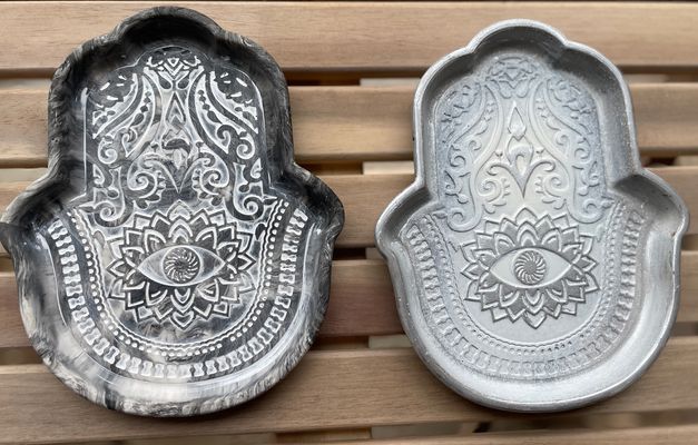 Hamsa Hand Display Plates - Soul Sparks