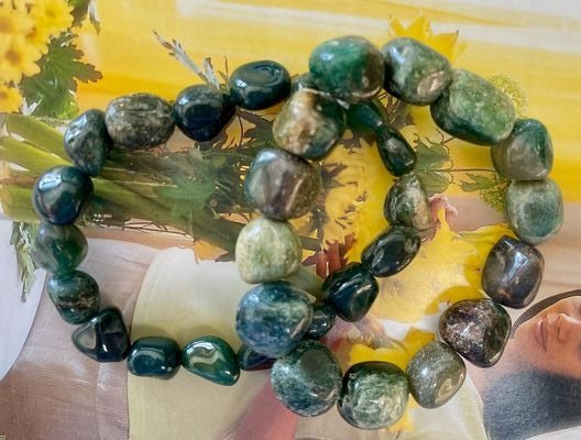 Moss Agate Tumble Bracelet - Soul Sparks