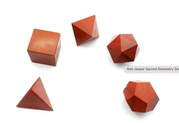 Red Jasper Sacred Geometry Set - Soul Sparks