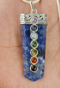 Sodalite Chakra Pendant