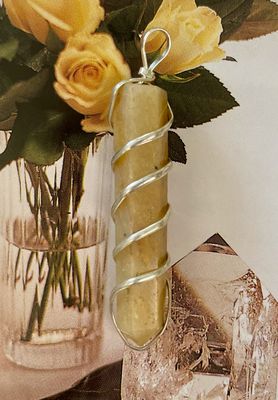 Yellow Aventurine Wire Wrapped Pendants - Soul Sparks