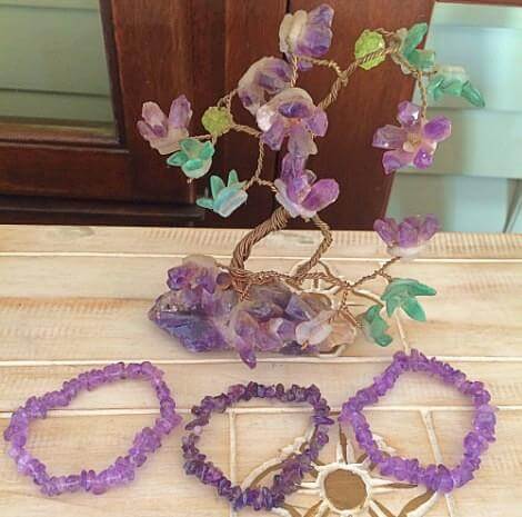 Amethyst Chips Bracelet - Soul Sparks