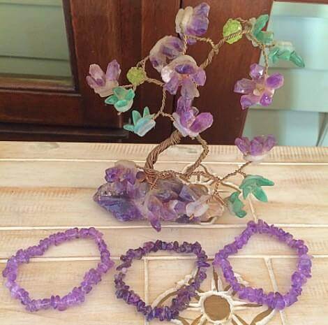 Amethyst Chips Bracelet - Soul Sparks