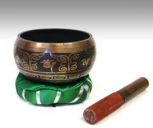 Black Cast Tibetan Singing Bowl (12cm) - Soul Sparks