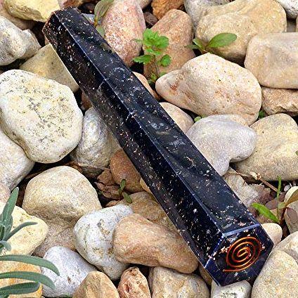 Black Tourmaline Orgonite Obelisk Tower - Soul Sparks
