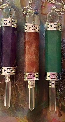 Crystal Wand Pendulums - Soul Sparks