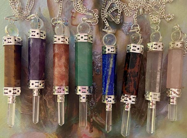 Crystal Wand Pendulums - Soul Sparks