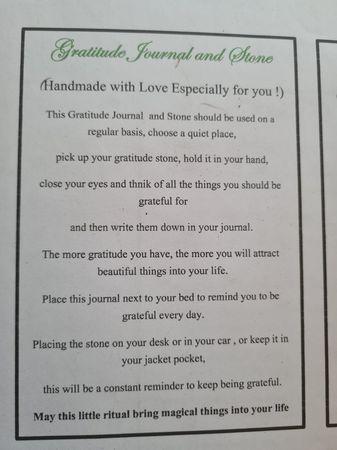 Gratitude Journal and Gratitude Stone Set - Soul Sparks