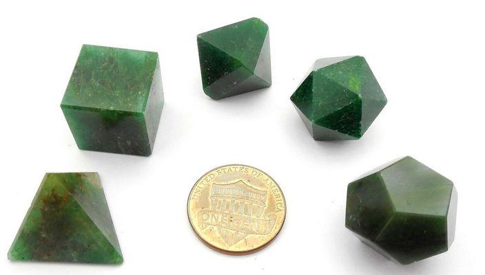 Green Aventurine Sacred Geometry Set - Soul Sparks