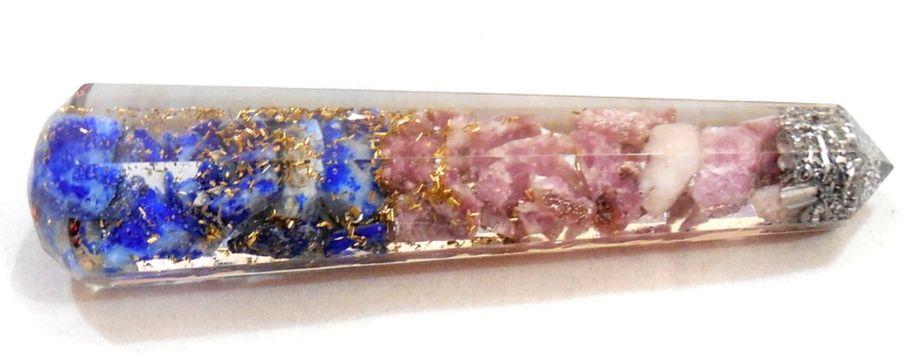 Lapis Lazuli &amp; Lepidolite Orgonite Wand - Soul Sparks