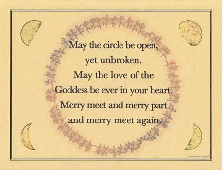 May The Circle Be Open Yet Unbroken Poster - Soul Sparks