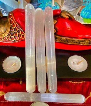 Natural Selenite Wands - Polished - Soul Sparks