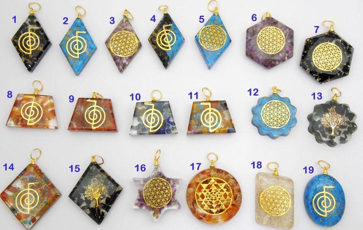 Orgonite Pendants with Sacred Geometry and Reiki Symbols - Soul Sparks