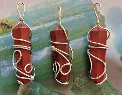 Red Jasper Wire Wrap Pendant - Soul Sparks
