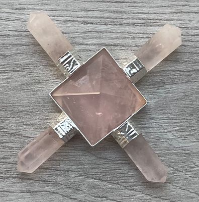 Rose Quartz 4 Points Energy Generator - Soul Sparks