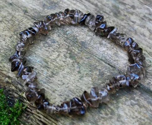 Smokey Quartz Chips Bracelet - Soul Sparks