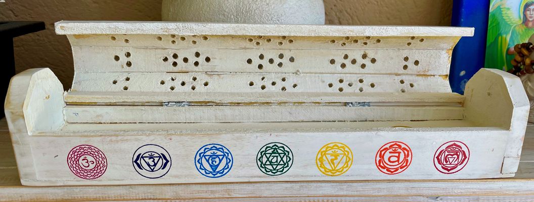 White Chakra Incense Box Burner - Soul Sparks